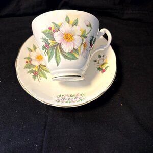 Royal Stuart Bone China Cup and Saucer - December